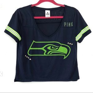 VICTORIA’S SECRET | PINK | Seahawks Crop Jersey